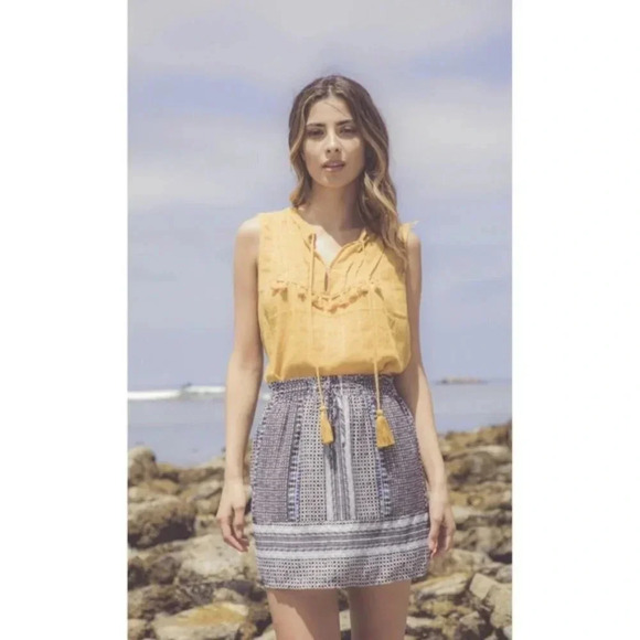 NWT Revolve Greylin Keeley Printed Smocked Skirt M - Picture 8 of 8